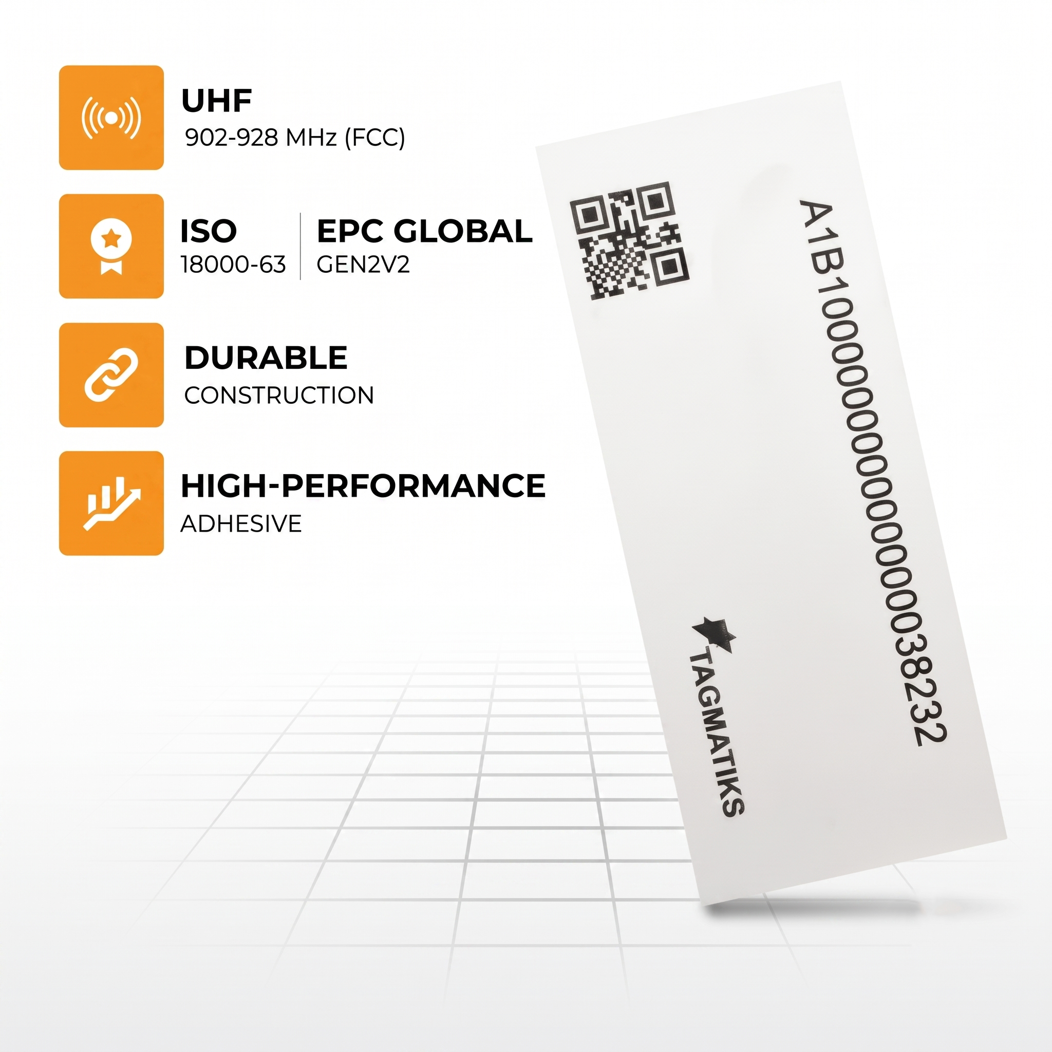 TagMatiks Pre-printed/Pre-encoded On-Metal Labels
